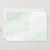 Boho Waterverf Eucalyptus Birth Announcement Card Aankondiging (Achterkant)