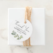 Boho Waterverf eucalyptus bruiloft Bedankjes Labels (In situ)