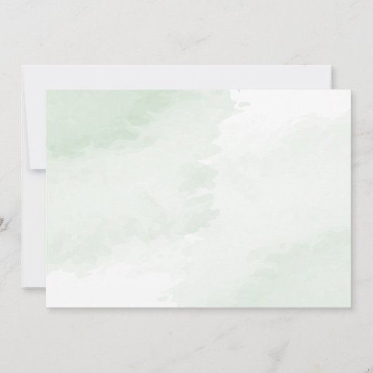 Boho Waterverf eucalyptus bruiloft Save The Date (Achterkant)