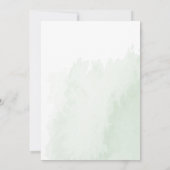 Boho Waterverf Eucalyptus Eerste Heilige Communie Save The Date (Achterkant)