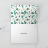 Boho Waterverf Eucalyptus en Succulente Lijst Bedankkaart (Binnen)