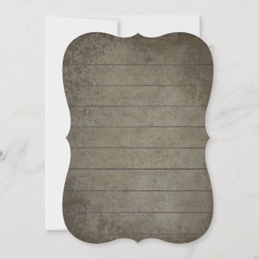 Boho Waterverf Eucalyptus Foliage Rustige Hout Kaart (Achterkant)