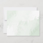 Boho Waterverf Eucalyptus Funeral Dank je wel Bedankkaart (Achterkant)