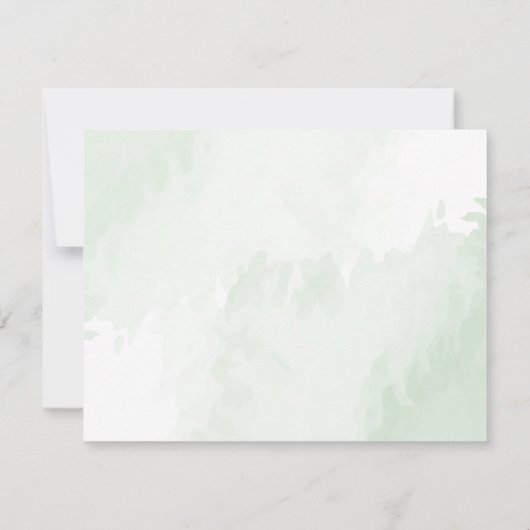 Boho Waterverf Eucalyptus Funeral Dank je wel Bedankkaart (Achterkant)