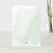 Boho Waterverf Eucalyptus gefeliciteerd Kaart (Achterkant)