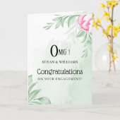 Boho Waterverf Eucalyptus gefeliciteerd Kaart (Gele Bloem)