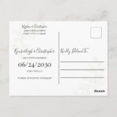 Boho Waterverf Eucalyptus Geometric Save the Date Briefkaart (Achterkant)