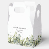 Boho waterverf eucalyptus goud Bruiloft gunst doos Bedankdoosjes (Geopend)