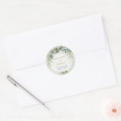 Boho waterverf eucalyptus gouden lijst Stickers (Envelop)