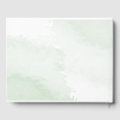 Boho Waterverf Eucalyptus Greenery​ Baby shower Gastenboek (Achterkant)