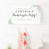 Boho Waterverf Eucalyptus Greenery Bachelorette Spandoek (Insitu)
