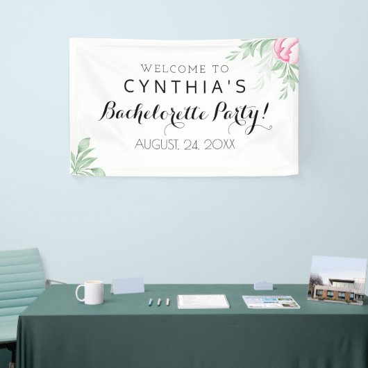 Boho Waterverf Eucalyptus Greenery Bachelorette Spandoek (Beurs)
