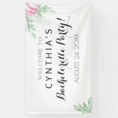 Boho Waterverf Eucalyptus Greenery Bachelorette Spandoek (Verticaal)