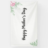 Boho Waterverf Eucalyptus Greenery Moederdag Spandoek (Verticaal)