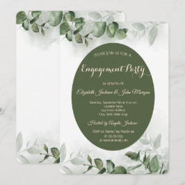 Boho Waterverf Eucalyptus Greenery Verloving Kaart