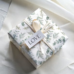 Boho Waterverf Eucalyptus Greenery Wedding Cadeaupapier<br><div class="desc">Dompel jezelf onder in de boho-geïnspireerde allure van ons waterverf ontwerp,  geïnspireerd door eucalyptus en weelderig gebladerte,  gemaakt om die onvergetelijke momenten te verbeteren. Perfect voor bruiloften,  jubilea,  en verder,  dit betoverende ontwerp voegt een vleugje natuurlijke schoonheid en verfijning aan elke gelegenheid.</div>