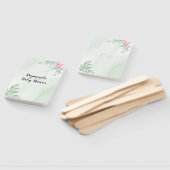 Boho Waterverf Eucalyptus groen baby shower Handwaaier (Niet-gemonteerd)