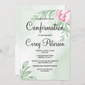 Boho Waterverf Eucalyptus Leaves Bevestiging Kaart (Voorkant / Achterkant)