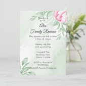 Boho Waterverf Eucalyptus Leaves Greenery Reunion Kaart (Staand voorkant)