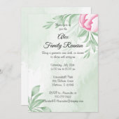 Boho Waterverf Eucalyptus Leaves Greenery Reunion Kaart (Voorkant / Achterkant)