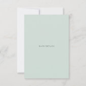 Boho Waterverf Eucalyptus Leaves Greenery Wedding RSVP Kaartje (Achterkant)