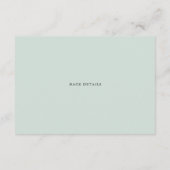Boho Waterverf Eucalyptus Leaves Wedding Details Informatiekaartje (Achterkant)