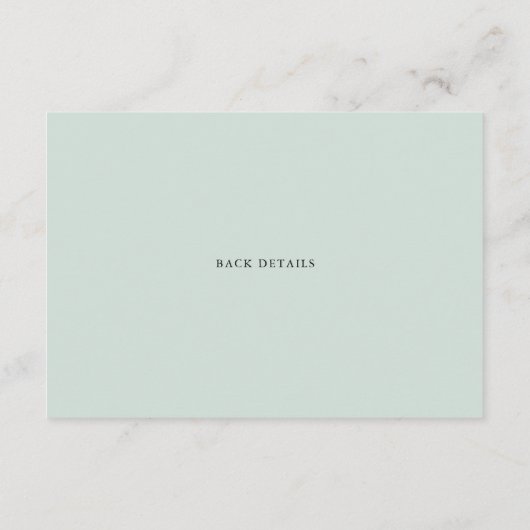 Boho Waterverf Eucalyptus Leaves Wedding Details Informatiekaartje (Achterkant)