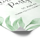 Boho Waterverf Eucalyptus Retirement Welkom Poster (Hoek)