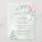 Boho Waterverf Eucalyptus-viering van het leven Kaart (Voorkant)