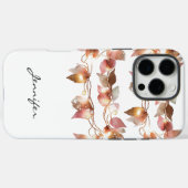 Boho Waterverf Fall verlaat iPhone Case-Mate iPhone Case (Achterkant (horizontaal))