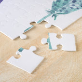 Boho Waterverf Feather Trio Legpuzzel (Zijkant)