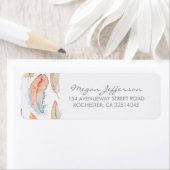 Boho Waterverf Feathers Wedding Etiket (Insitu)