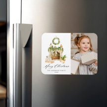 Boho Waterverf Fireplace with Greenery Foto