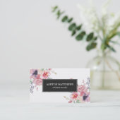 Boho Waterverf Floral Bouquets Visitekaartje (Staand voorkant)