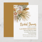 Boho Waterverf Floral Bridal Shower Kaart (Voorkant / Achterkant)