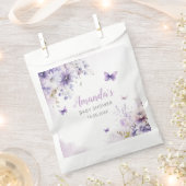 Boho Waterverf Floral Butterfly Girl Baby shower Bedankzakje (Geknipt)