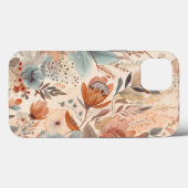 Boho Waterverf Floral Case-Mate iPhone Case (Achterkant (horizontaal))