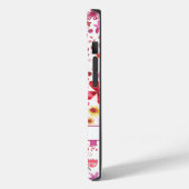 Boho Waterverf Floral Name Case-Mate iPhone Case (Achterkant / Links)