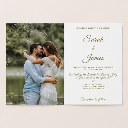 Boho Waterverf Floral Pampas Grass Foto Folie Kaarten (Binnen)