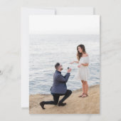 Boho Waterverf Floral Pampas Grass Foto Save The Date (Achterkant)