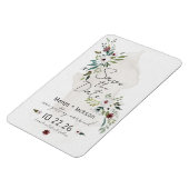 Boho Waterverf Floral Save the Date Magnets Magneet (Linkerzijde)