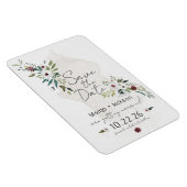Boho Waterverf Floral Save the Date Magnets Magneet (Rechterzijde)