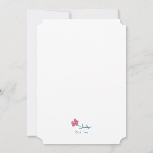 Boho Waterverf Floral | Uitnodigingen voor weddens (Achterkant)