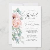 Boho Waterverf Floral Vrijgezellenfeest Kaart (Voorkant)