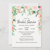 Boho Waterverf Floral Vrijgezellenfeest Kaart (Voorkant)