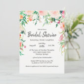 Boho Waterverf Floral Vrijgezellenfeest Kaart (Staand voorkant)