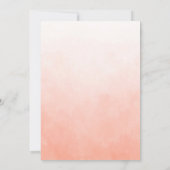 Boho Waterverf Floral Wedding Invitation Kaart (Achterkant)