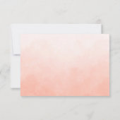 Boho Waterverf Floral Wedding RSVP Kaartje (Achterkant)