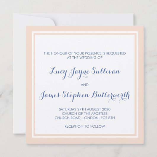 Boho Waterverf Floral Wreath Wedding Invitation Kaart (Achterkant)