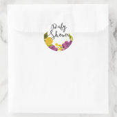 Boho Waterverf Flowers | Baby shower Sticker (Tas)